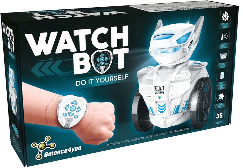 Science4you Watch Bot - Make Your Own Robot Toy, Robotics Kit with Remote Control Toys for Kids, Robot Building Kit + 35 Pieces, STEM Toys and Games, Gift for 8+ Year olds Boys - Image 1